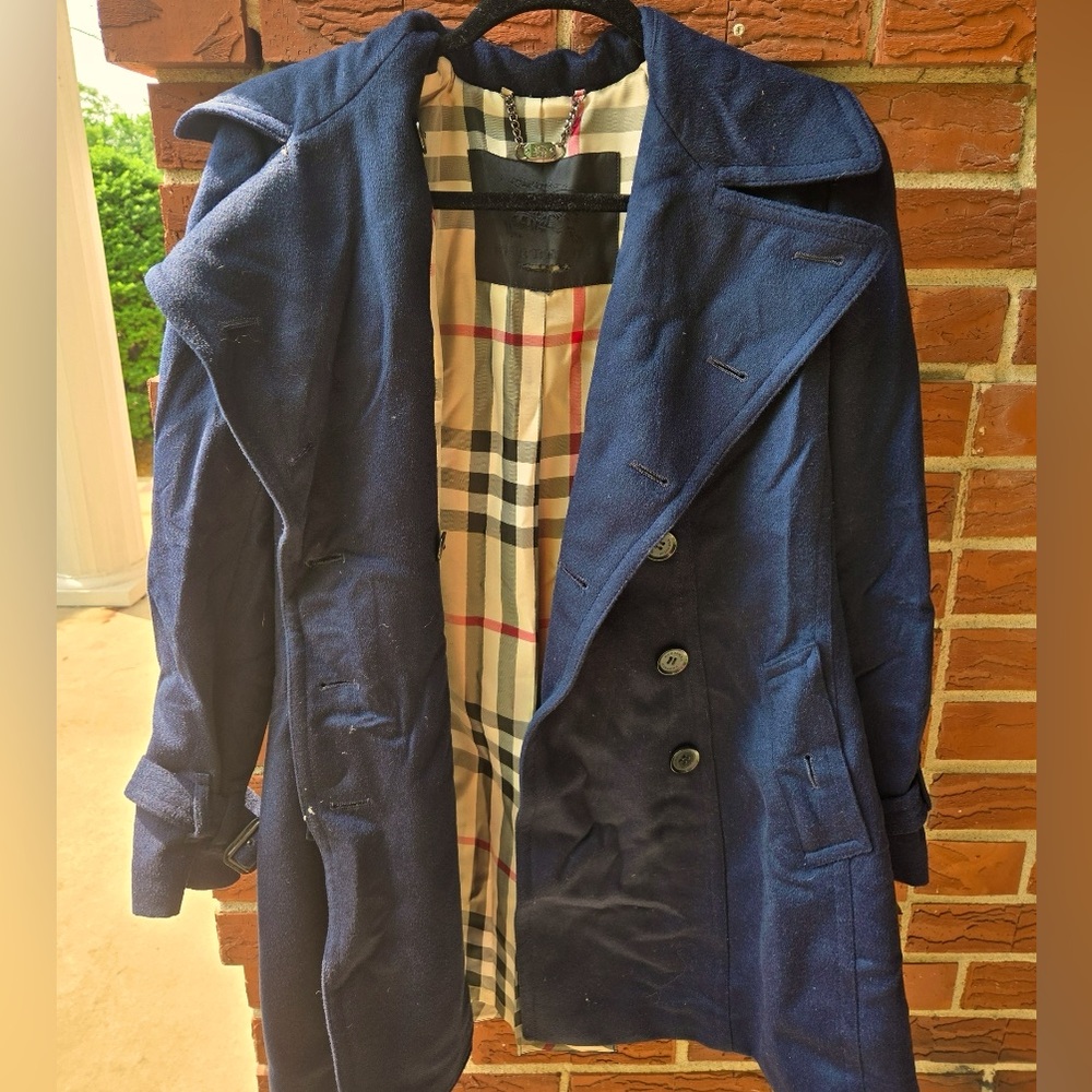 Dark Blue Burberry Jacket